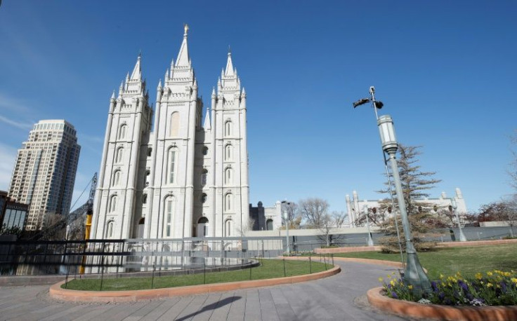 The historic Salt Lake Temple in Salt Lake City, Utah is an auspicious gathering place for American Mormons