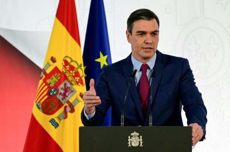 Spanish Prime Minister Pedro Sanchez says the use of EU aid should not be turned into 'a partisan question'