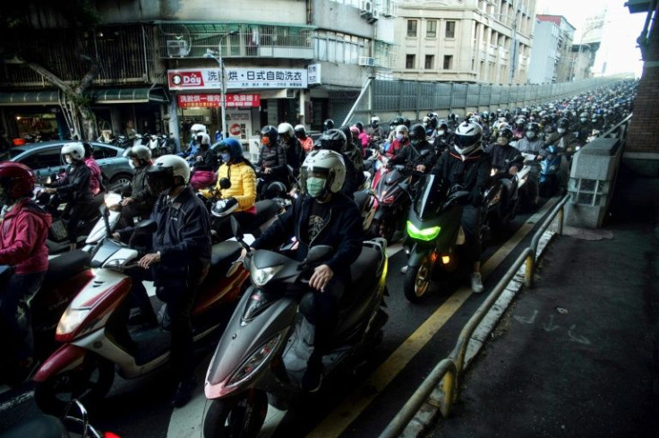 About 21 percent of all motorbikes are electric in Taiwan, where riders can access a growing network of battery-swapping stations