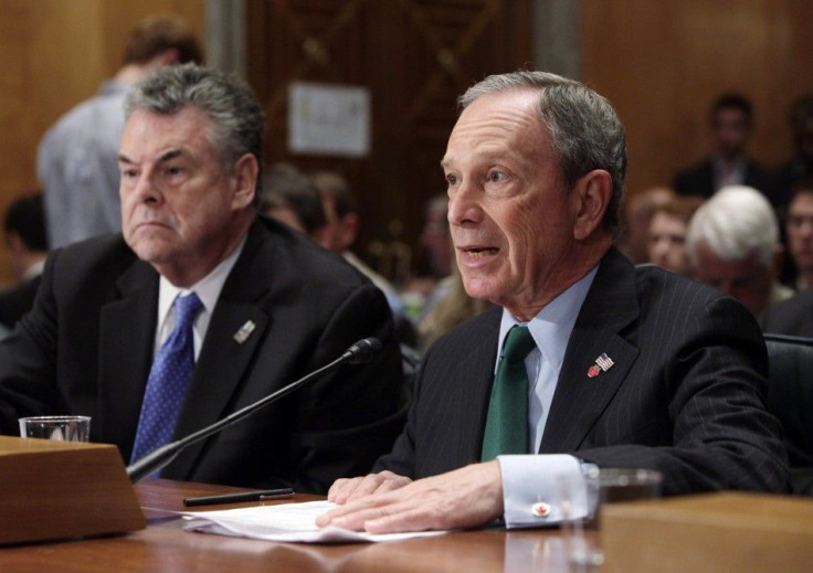Bloomberg and King testify before the Senate Homeland Security and Governmental Affairs Committee on Capitol Hill