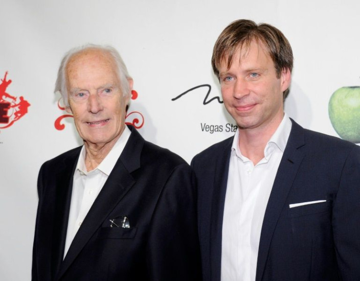 George Martin and his son Giles pictured in 2011