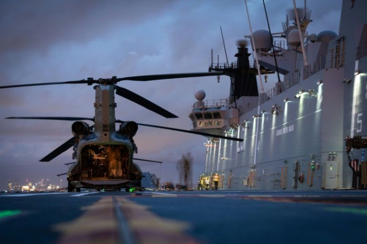 Australian military relief ship the HMAS Adelaide is standing by in Brisbane