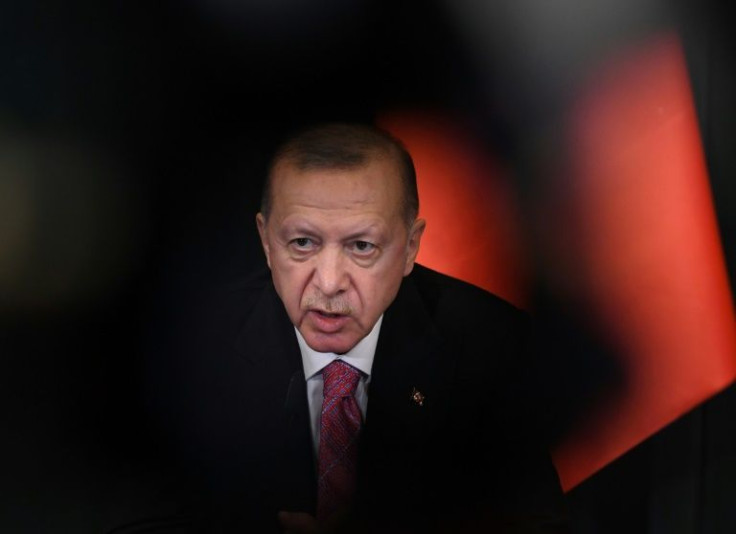 President Recep Tayyip Erdogan has appeal to Turks' sense of patriotism while urging them to stop converting their liras into dollars