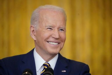 US President Joe Biden says he still feels optimistic at the start of his second year in office