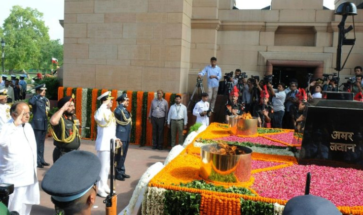 The Amar Jawan Jyoti was installed at the India Gate in New Delhi in memory of soldiers killed during the India-Pakistan War of 1971