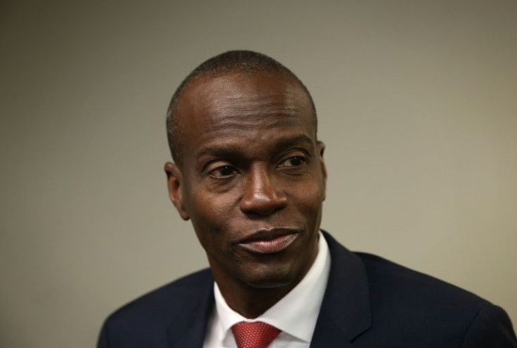Assassinated Haitian president Jovenel Moise, during a trip to Washington in April 2016