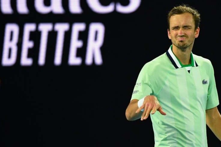 Russia's Daniil Medvedev celebrates after beating Australia's Nick Kyrgios in the second round