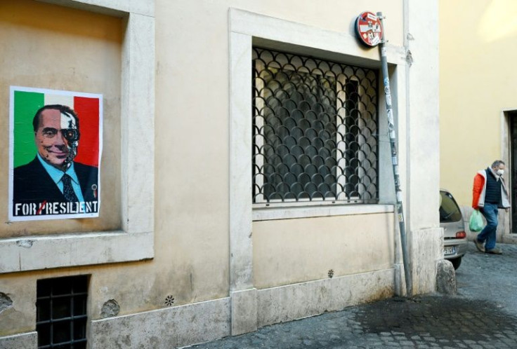 A mural by street artist Harry Greb depicted  Silvio Berlusconi as the Terminator movie character during his campaign
