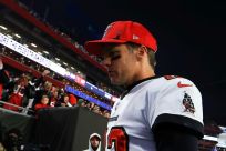 Tom Brady was non-committal about his future after the Tampa Bay Buccaneers' playoff exit on Sunday