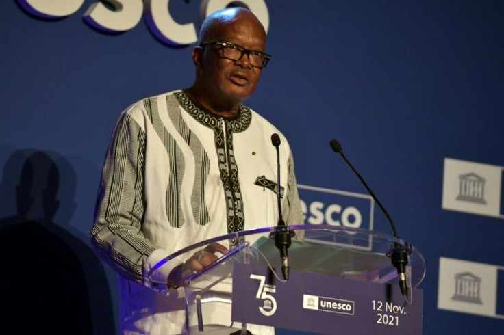 Kabore, seen during 75th anniversary celebrations of UNESCO in Paris in November, vowed to stem jihadist violence but his failure to do so has hit his credibility with the military