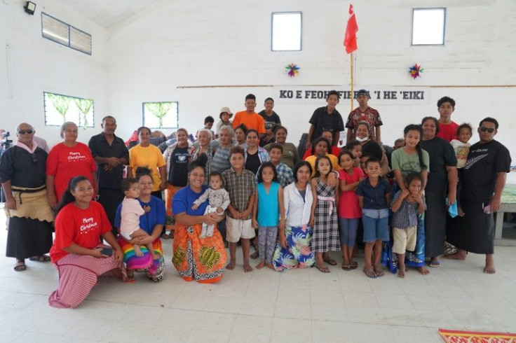 Mango island residents fled to Tonga's capital following the volcano eruption
