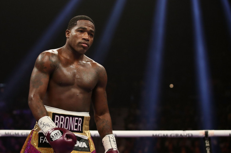 Adrien Broner reacts during the WBA welterweight championship against Manny Pacquiao