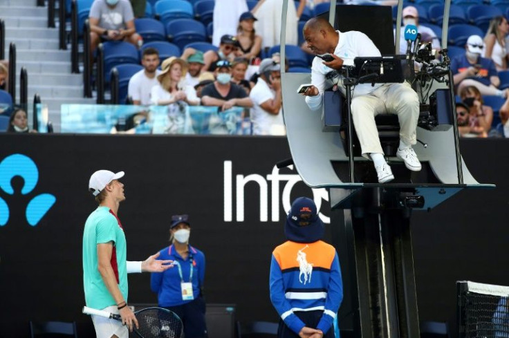A frustrated Shapovalov smashed his racquet after losing and battled with the chair umpire over Nadal's serve time, at one point calling the official "corrupt"