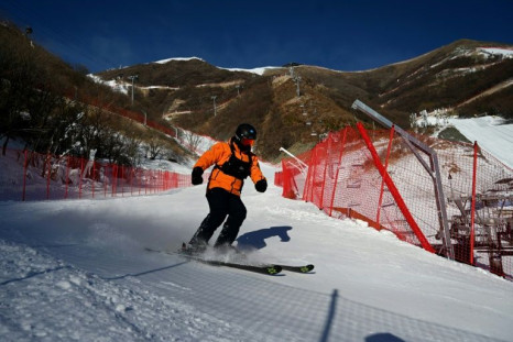 A group of medics volunteering at the Beijing Olympics is the first team in China to be specifically trained for emergency ski rescues