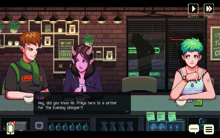 Coffee Talk is a visual novel-styled game about listening to problems and serving coffee
