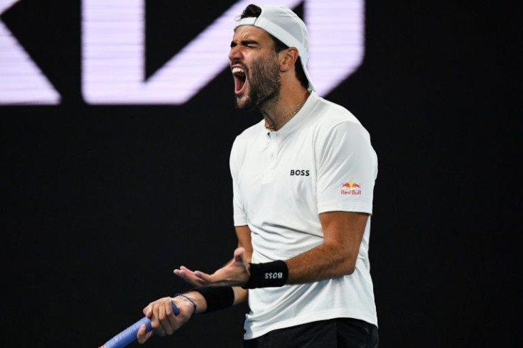 Matteo Berrettini fought back to win the third set