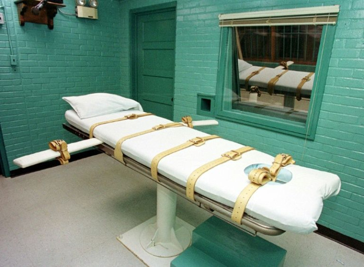An execution room in a Texas prison