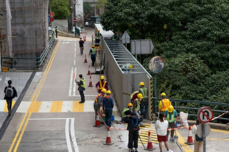 Hong Kong's oldest university has covered up one of the last public tributes to the deadly 1989 Tiananmen Square crackdown