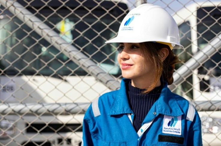 Safa al-Saeedi, 29, is one of just 180 women among the 5,000 employees of Iraq's Basrah Gas Company, a joint venture with Shell and Mitsubishi