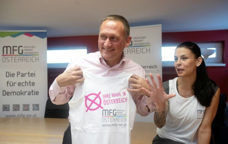 Gerhard Poettler and Dagmar Haeusler are part of the new MFG political party, created by frustrated opponents of Austria's anti-Covid restrictions