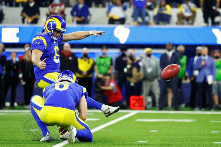 Los Angeles Rams kicker Matt Gay puts his team ahead against the San Francisco 49ers