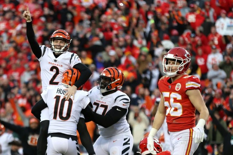 A sign at Paycor Stadium displays an AFC North Champions display following  an NFL football game against the Baltimore Ravens, Sunday, Jan. 8, 2023, in  Cincinnati. (AP Photo/Jeff Dean Stock Photo - Alamy