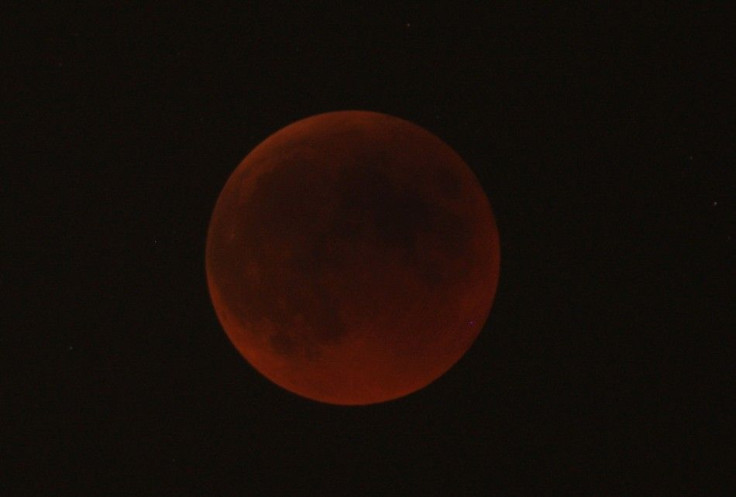 lunar eclipse as seen from Amman