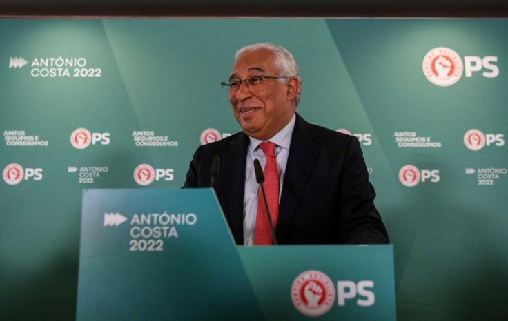 The Socialist party of Portuguese Prime Minister Antonio Costa won a parliamentary majority in Sunday's vote