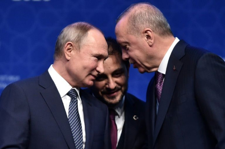 Russian President Vladimir Putin calls his Turkish counterpar Recep Tayyip Erdogan 'a real man' who keeps his word