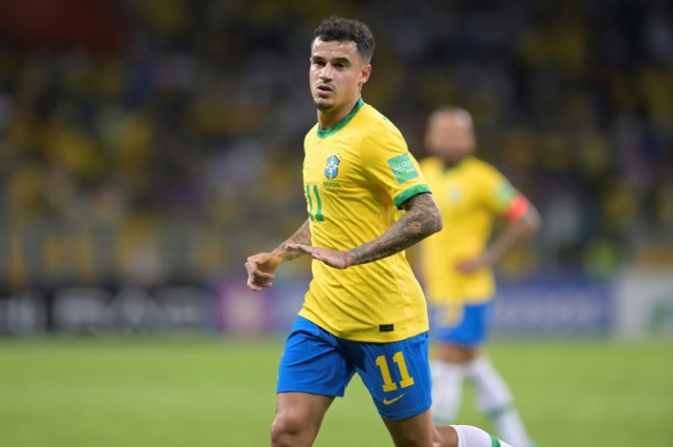 Brazil's Philippe Coutinho scored a stunning long range goal in the 4-0 dismantling of Paraguay