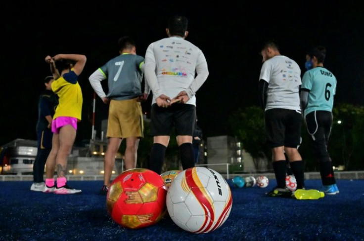 Players of the Kraken LGBTQ football team train in Mexico City