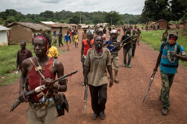 Militia fighters in southeastern CAR in 2017