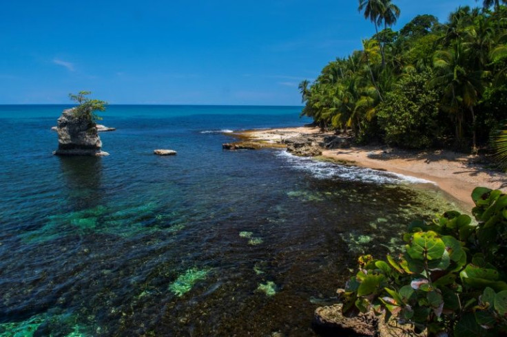 This file photo taken in 2019 shows a view of the Gandoca-Manzanillo National Wildlife Refuge in Limon, Costa Rica