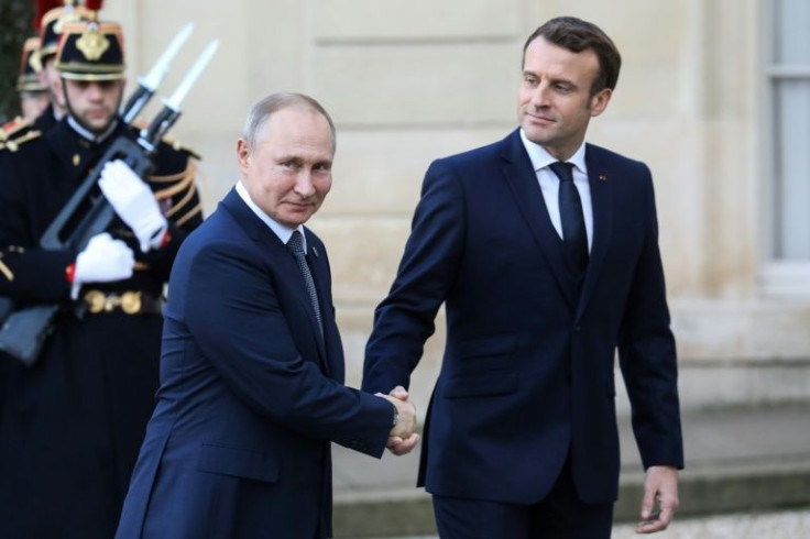 French President Emmanuel Macron has spoken to Russian counterpart Vladimir Putin three times in the last week and will visit Moscow on Monday