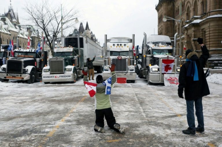 Protests by truckers and their supporters against Covid-19 vaccine mandates are continuing in Ottawa, Canada