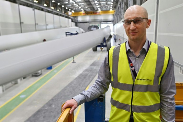 Plant director Andy Sykes says 25 percent of the UK's electricity was delivered from wind power in the last year