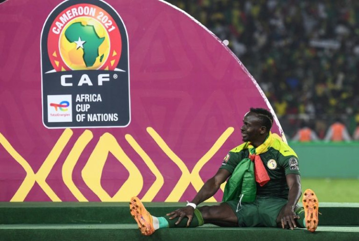Man of the moment: Senegal forward Sadio Mane celebrates