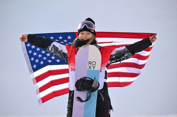 Chloe Kim retained snowboard halfpipe gold in style