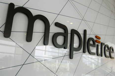 A Mapletree logo is pictured in its office in Singapore March 4, 2013. 
