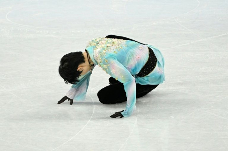 Yuzuru Hanyu finished down in fourth in the figure skating