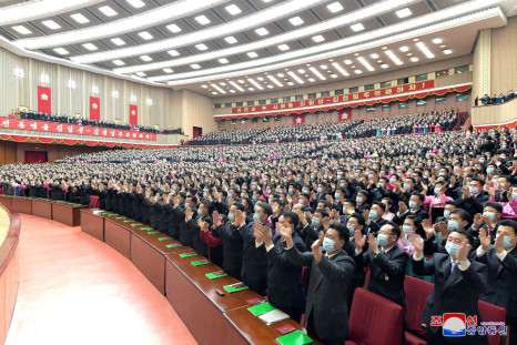 General view during the 9th Congress of the Union of Agricultural Workers of Korea (UAWK), in this photo released on January 30, 2022 by North Korea's Korean Central News Agency (KCNA). KCNA via REUTERS  