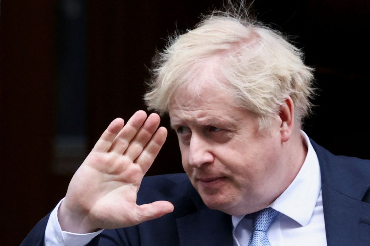 British Prime Minister Boris Johnson leaves 10 Downing Street in London, Britain, February 9, 2022. 