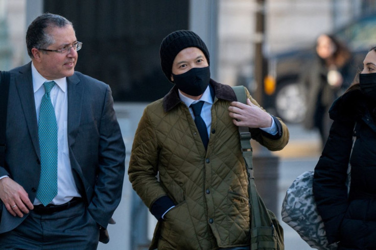 Ex-Goldman Sachs banker Roger Ng arrives at federal court for the jury selection process for his trial in New York, U.S., February 8, 2022. 