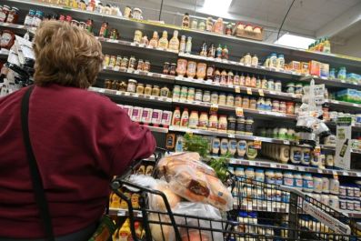 Food-at-home prices rose one percent in January 2022 as overall US consumer prices saw their largest yearly increase in nearly four decades