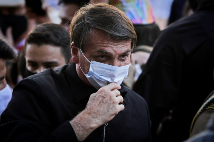 Brazilian President Jair Bolsonaro (pictured August 2020) has himself caused controversy with his comments on Nazism in the past