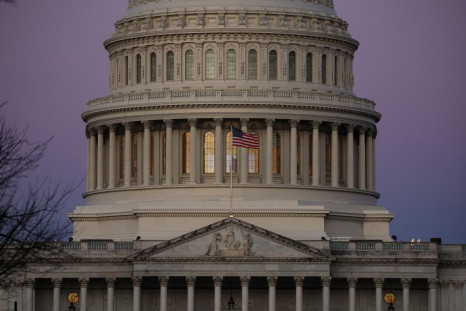 A view of the U.S. Capitol building as the sunrises in Washington, U.S., February 10, 2022. 