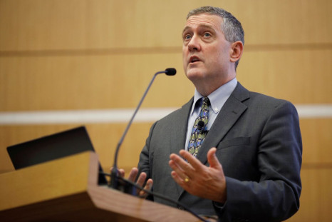 St. Louis Federal Reserve Bank President James Bullard speaks at a public lecture in Singapore October 8, 2018. 