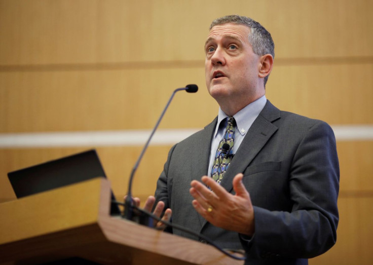 St. Louis Federal Reserve Bank President James Bullard speaks at a public lecture in Singapore October 8, 2018. 