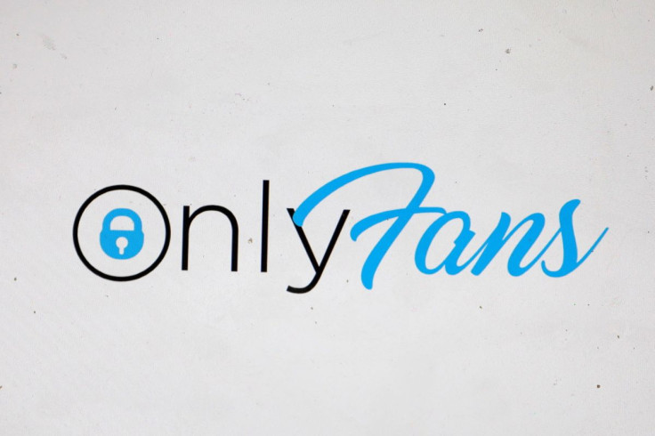 The logo for OnlyFans is seen on a device in this photo illustration in Manhattan, New York City, U.S., August 19, 2021. 