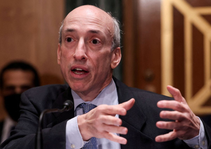 U.S. Securities and Exchange Commission (SEC) Chair Gary Gensler testifies before a Senate Banking, Housing, and Urban Affairs Committee oversight hearing on the SEC on Capitol Hill in Washington, U.S., September 14, 2021. 